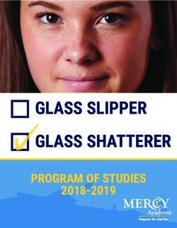 GLASS SLIPPER GLASS SHATTERER - PROGRAM OF STUDIES 2018-2019 - Mercy Academy