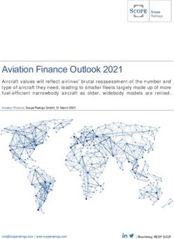 Aviation Finance Outlook 2021 - Scope Ratings