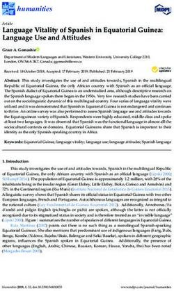 Language Vitality of Spanish in Equatorial Guinea: Language Use and Attitudes - MDPI