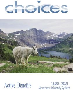 Active Benefits 2020 2021 - Montana University System