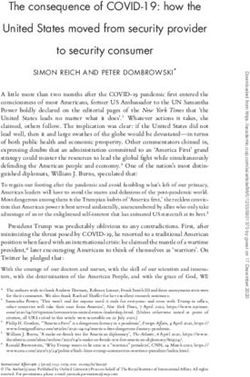 The consequence of COVID-19: how the United States moved from security provider to security consumer - Oxford Academic Journals