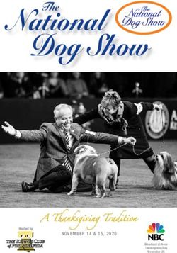 National Dog Show - A Thanksgiving Tradition NOVEMBER 14 & 15, 2020 - NBC Sports