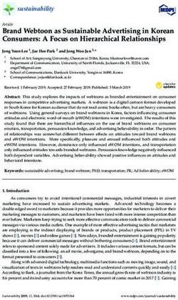 Brand Webtoon as Sustainable Advertising in Korean Consumers: A Focus on Hierarchical Relationships - MDPI