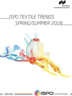 ISPO TEXTILE TRENDS SPRING/SUMMER 2018