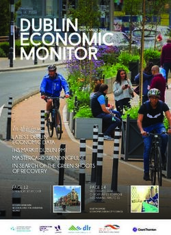 In this issue LATEST DUBLIN ECONOMIC DATA IHS MARKIT DUBLIN PMI MASTERCARD SPENDINGPULSE IN SEARCH OF THE GREEN SHOOTS OF RECOVERY - Dublin City ...