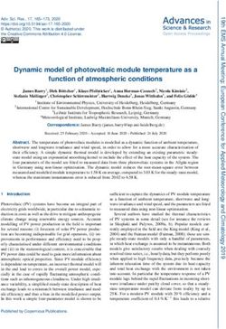 Dynamic model of photovoltaic module temperature as a function of atmospheric conditions