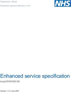 Enhanced service specification - Long COVID 2021/22 - NHS ...