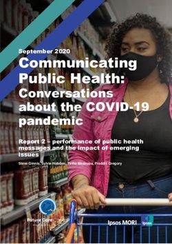 Communicating Public Health: Conversations about the COVID-19 pandemic - Future Care Capital