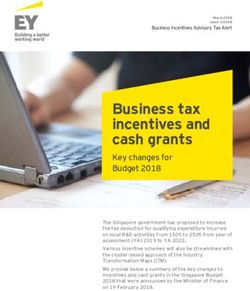 Business tax incentives and cash grants - Key changes for Budget 2018