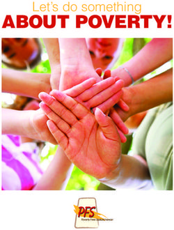 About poverty! Let's do something