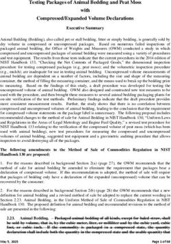 Testing Packages of Animal Bedding and Peat Moss with Compressed/Expanded Volume Declarations