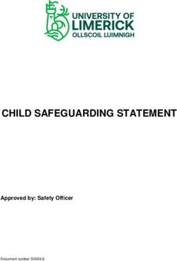 CHILD SAFEGUARDING STATEMENT - Approved by: Safety Officer - University of Limerick