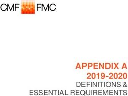 APPENDIX A 2019-2020 DEFINITIONS & ESSENTIAL REQUIREMENTS - Canada Media Fund