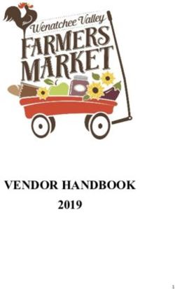 VENDOR HANDBOOK 2019 - Wenatchee Valley Farmers Market
