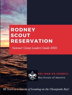 Summer Camp Leaders Guide 2021 - 98 Years as a beacon of Scouting on the Chesapeake Bay! - Del-Mar-Va Council