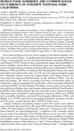 HUMAN FOOD SUBSIDIES AND COMMON RAVEN OCCURRENCE IN YOSEMITE NATIONAL PARK, CALIFORNIA