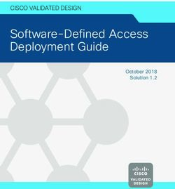 Software-Defined Access Deployment Guide - October 2018 Solution 1.2 - Cisco
