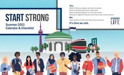 START STRONG Summer 2021 Calendar & Checklist - University of ...