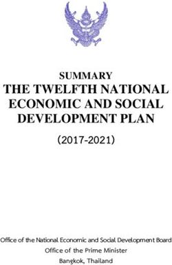 (2017-2021) THE TWELFTH NATIONAL ECONOMIC AND SOCIAL DEVELOPMENT PLAN - Office of the National Economic and Social Development Board