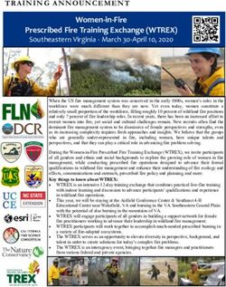 Women-in-Fire Prescribed Fire Training Exchange (WTREX)