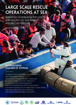 Large Scale Rescue Operations at Sea - Guidance on Ensuring the Safety and Security of Seafarers and Rescued Persons