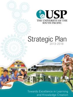 Strategic Plan 2013-2018 - Towards Excellence in Learning and Knowledge Creation - USP