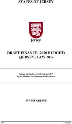 STATES OF JERSEY - DRAFT FINANCE (2020 BUDGET) (JERSEY) LAW 201- STATES GREFFE - States ...