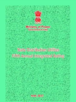 State Distribution Utilites Fifth Annual Integrated Rating - MAY, 2017