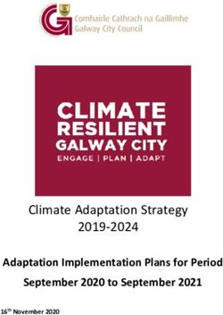 Climate Adaptation Strategy 2019-2024 - Adaptation Implementation Plans for Period September 2020 to September 2021 - Galway City ...