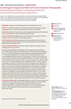 Screening for Lung Cancer With Low-Dose Computed Tomography Updated Evidence Report and Systematic Review for the US Preventive Services Task Force