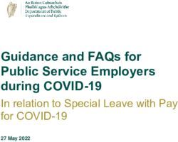 Guidance and FAQs for Public Service Employers during COVID-19 - In relation to Special Leave with Pay for COVID-19