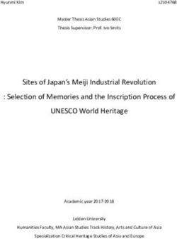 Sites of Japan's Meiji Industrial Revolution : Selection of Memories and the Inscription Process of UNESCO World Heritage - Leiden Repository