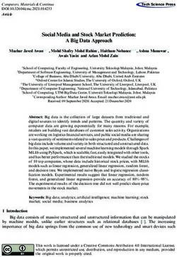 Social Media and Stock Market Prediction: A Big Data Approach