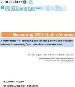 Measuring OC in Latin America - UNODC-INEGI