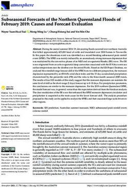 Subseasonal Forecasts of the Northern Queensland Floods of February 2019: Causes and Forecast Evaluation - MDPI