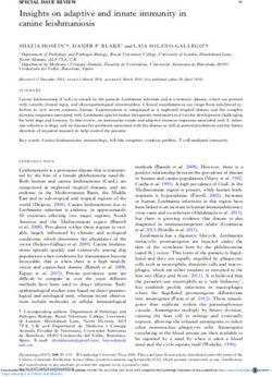 Insights on adaptive and innate immunity in canine leishmaniosis