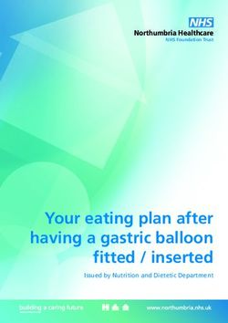 Your eating plan after having a gastric balloon fitted / inserted - Northumbria Healthcare