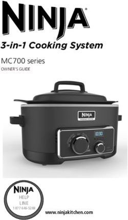 3-in-1 Cooking System - MC700 series - HELP LINE