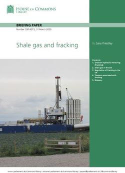 Shale gas and fracking - BRIEFING PAPER Number CBP 6073, 31 March 2020 - UK Parliament