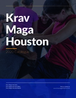 Krav Maga Houston 2020 Catalogue - Krav Maga Houston Krav Maga Houston West Krav Maga Houston North