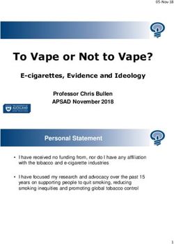 To Vape or Not to Vape? - E-cigarettes, Evidence and Ideology