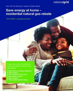 Save energy at home - residential natural gas rebate
