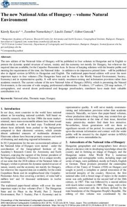 The new National Atlas of Hungary - volume Natural Environment