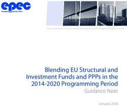 Blending EU Structural and Investment Funds and PPPs in the 2014-2020 Programming Period - Guidance Note