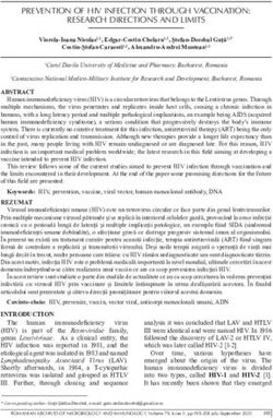 PREVENTION OF HIV INFECTION THROUGH VACCINATION: RESEARCH DIRECTIONS AND LIMITS