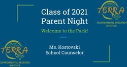 Class of 2021 Parent Night - Welcome to the Pack! Ms. Kostovski School Counselor