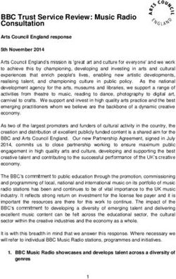 BBC Trust Service Review: Music Radio Consultation