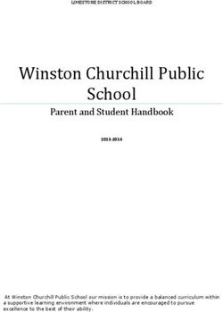 Winston Churchill Public School - Parent and Student Handbook