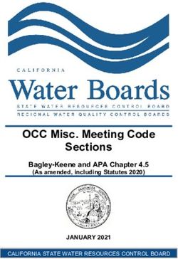 OCC Misc. Meeting Code Sections - Bagley-Keene and APA Chapter 4.5 (As amended, including Statutes 2020) - California ...