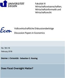 Fakultät III Wirtschaftswissenschaften, Wirtschaftsinformatik und Wirtschaftsrecht Volkswirtschaftliche Diskussionsbeiträge Discussion Papers in ...